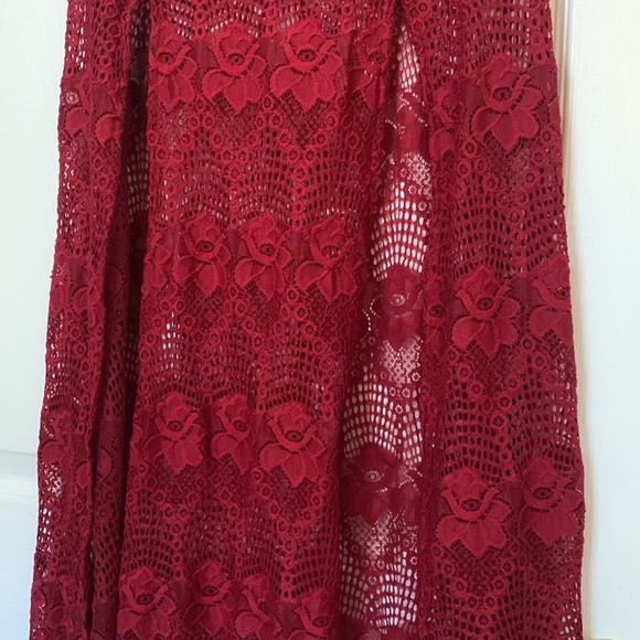 Red maxi skirt - Picture 4 of 5